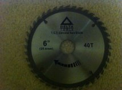 CIRCULAR SAW BLADE FOR WOOD 6" X 1" X 40T